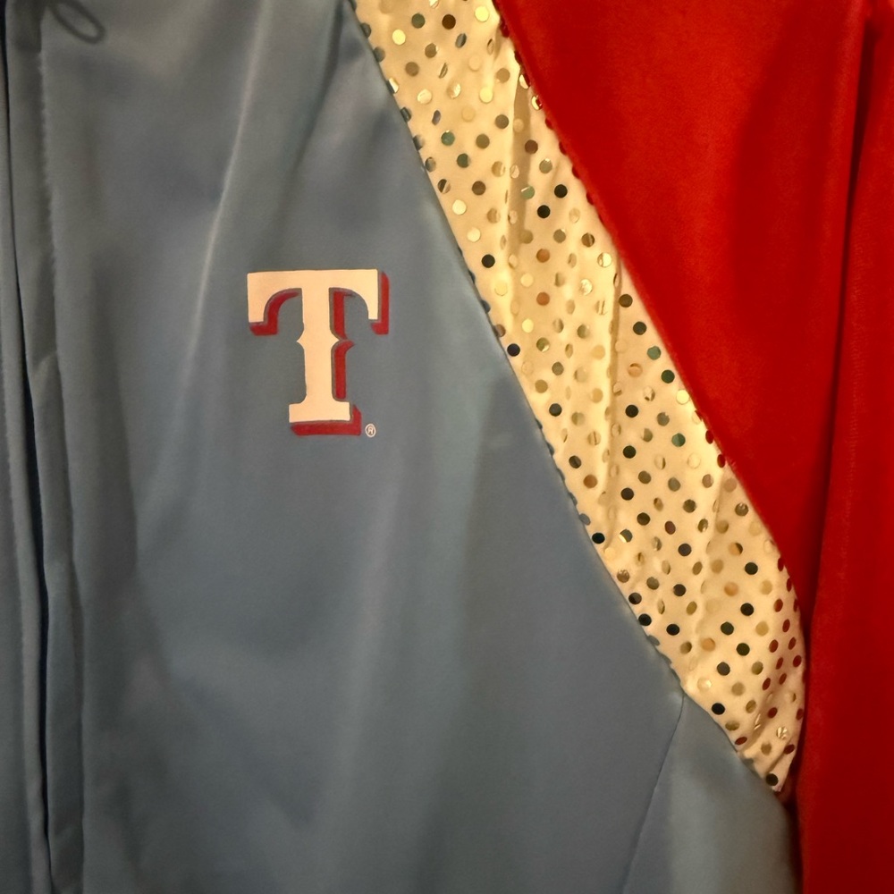 Brand New with Tags! Women’s Texas Rangers Confetti Track Jacket! Size: Large! - Picture 4 of 8